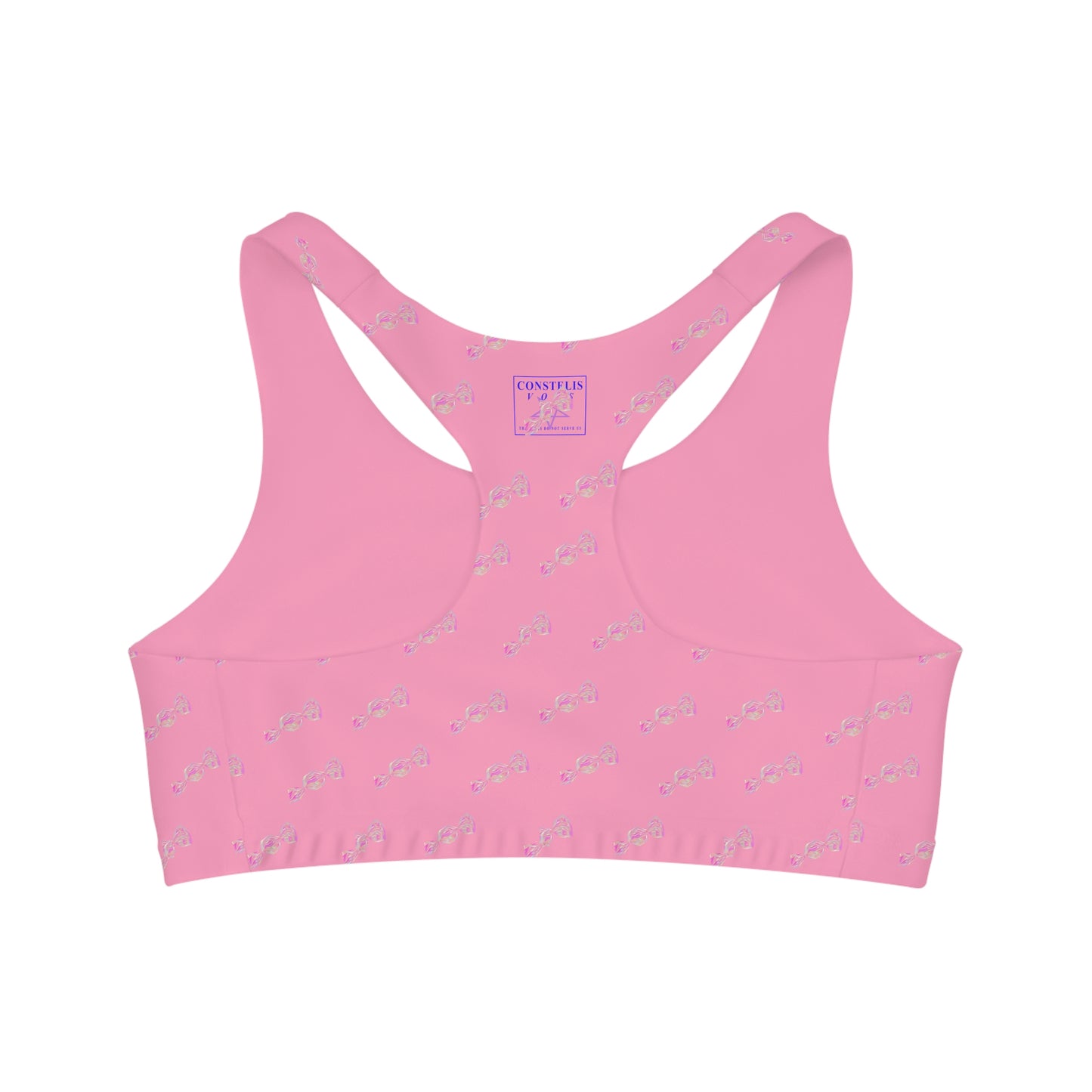 Livvie Frog Seamless Bra Pink Crop Top
