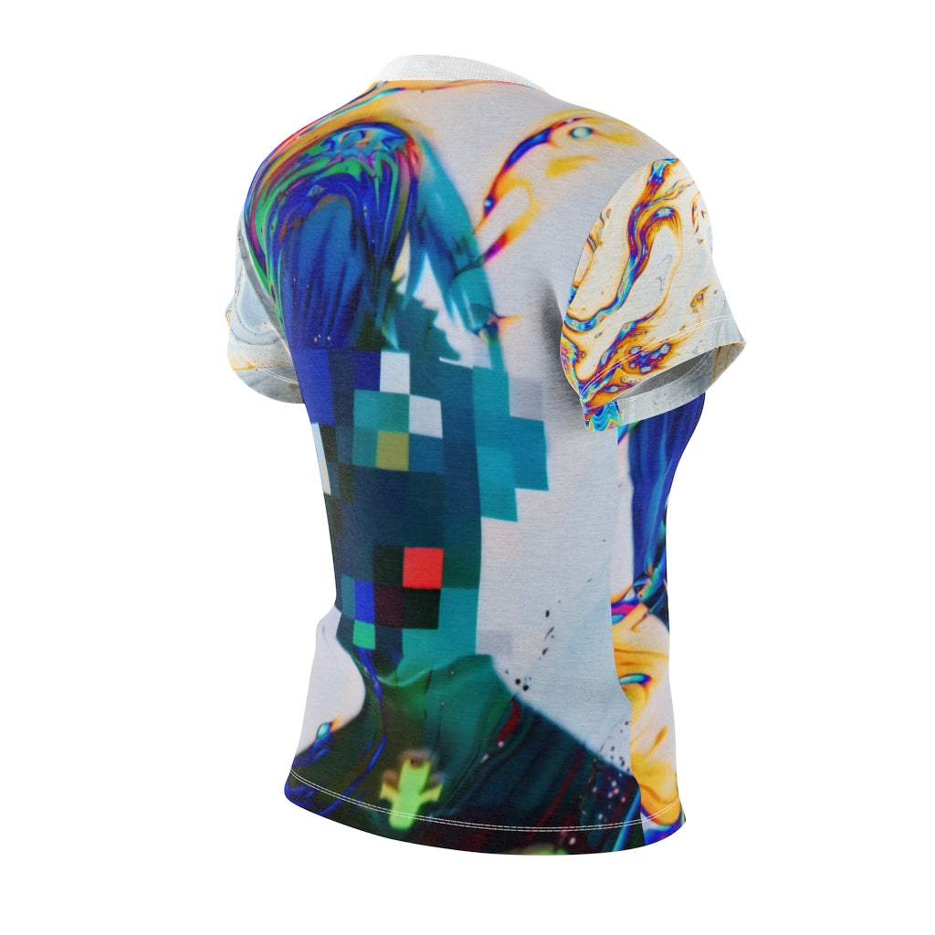 Cyberpunk Reckoner Glitch Anime T-Shirt-Printify-All Over Print,AOP Clothing,Crew neck,Made in USA,Merch,Regular fit,Sublimation,T-shirts,Women's Clothing