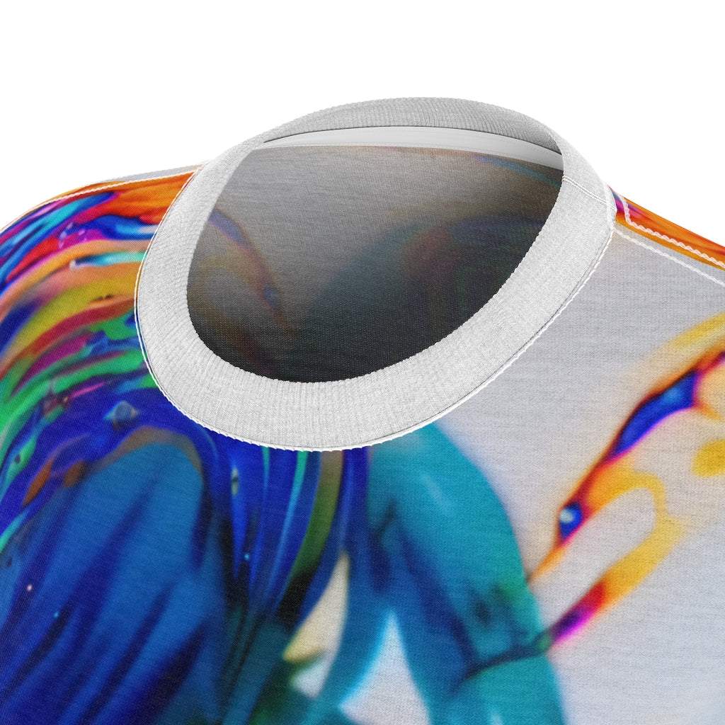Cyberpunk Reckoner Glitch Anime T-Shirt-Printify-All Over Print,AOP Clothing,Crew neck,Made in USA,Merch,Regular fit,Sublimation,T-shirts,Women's Clothing