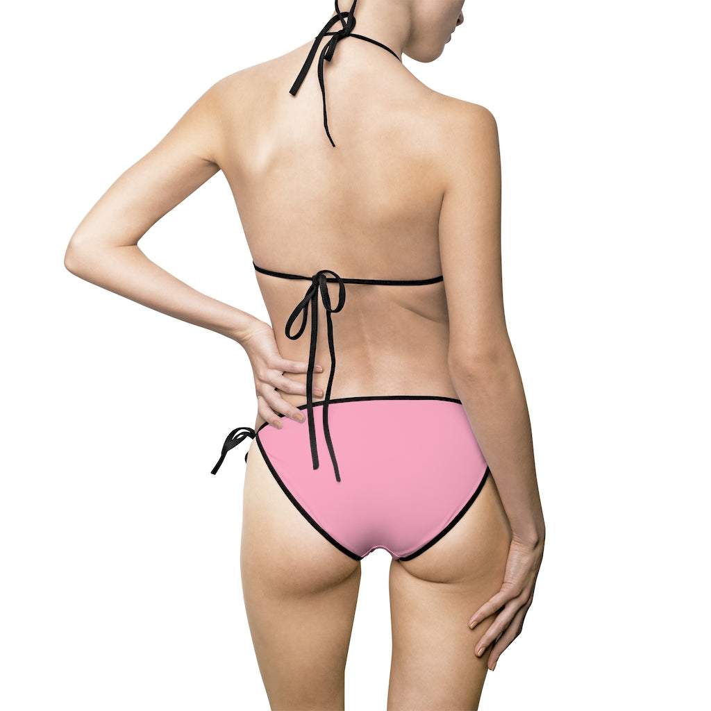 CONSTELIS VOSS Pink Anime Manic Pixie Girl Bikini/Punk Bikini Swimsuit by CONSTELIS VOSS