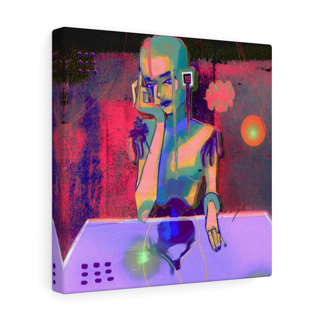 Dreaming of Cyberpunk Canvas Wrap