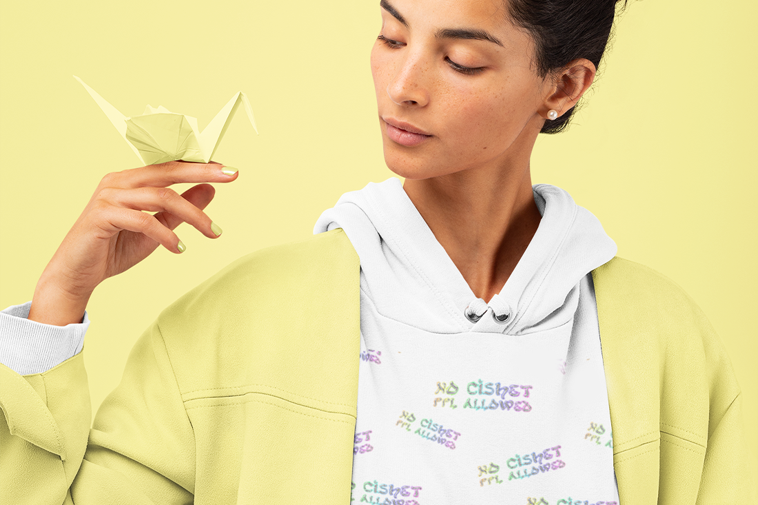 NO CISHETS ALLOWED Anime Fashion Hoodie-Printify-All Over Print,AOP,AOP Clothing,Hoodies,Men's Clothing,Merch,Sports,Sportswear,Unisex,Women's Clothing