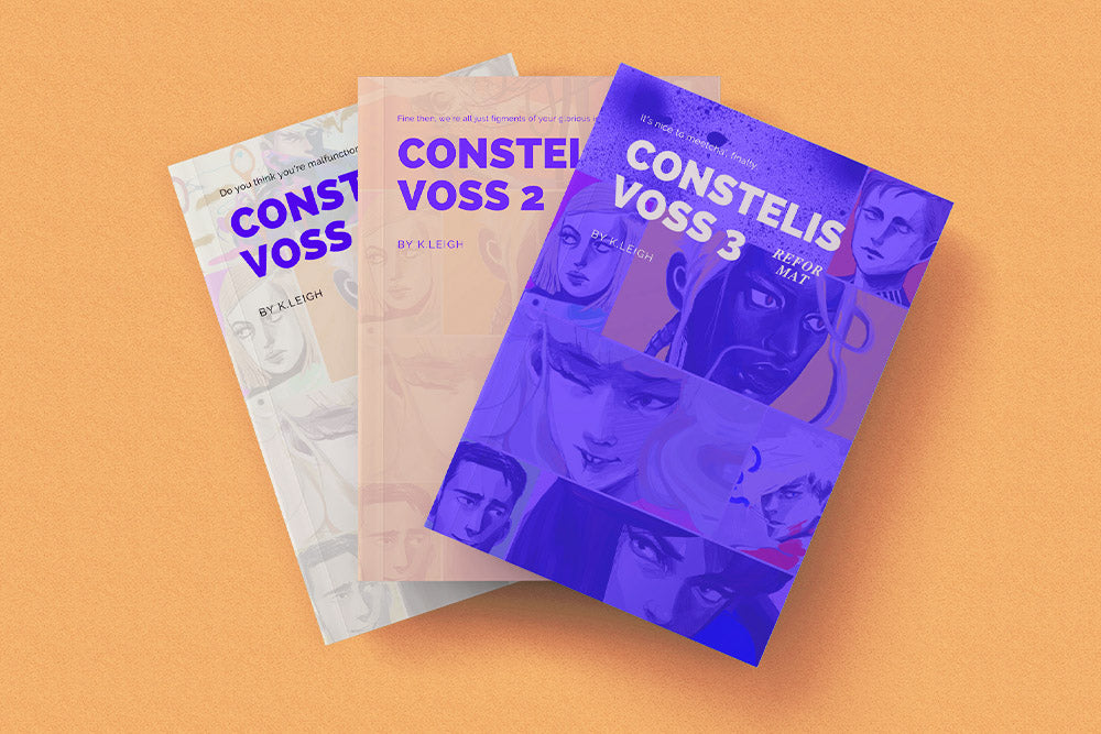 science fiction book trilogy CONSTELIS VOSS by k. leigh