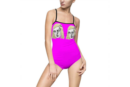 CONSTELIS VOSS Magenta Anime Mean Girl Body-suit/Punk Swimsuit by CONSTELIS VOSS