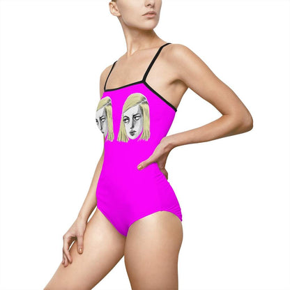 CONSTELIS VOSS Magenta Anime Mean Girl Body-suit/Punk Swimsuit by  CONSTELIS VOSS