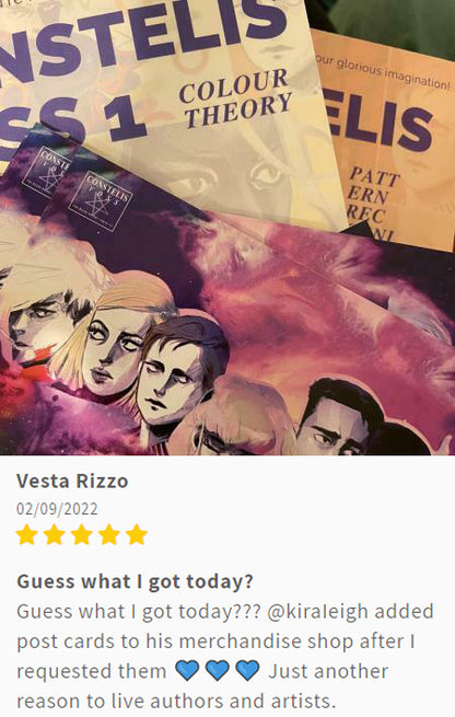CONSTELIS VOSS reader Vesta Rizzo was so excited about postcards I just had to make her some :)